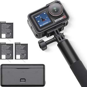 DJI Osmo Action 5 Pro アドベンチャーコンボ アクションカメラ4K 1/1.3インチセンサー付き 12時間の長時間駆動バッテリー（3個） 手ブレ補正 デュアルOLEDタッチ画面 防水 旅行 vlog カメラ ウェアラブルカメラ 動画撮影用カメラ
